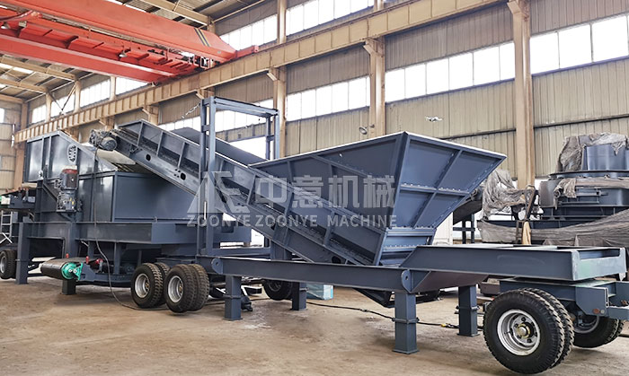 Decoration Waste Sorting Production Line,Zhongyi Model 2145 Mobile Bounce Screening Machine Successfully