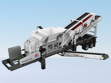 Mobile construction solid waste recycling equipment