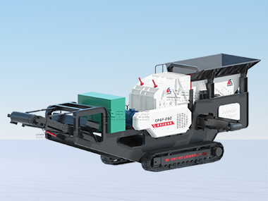 Crawler-type construction waste crushing and screening station