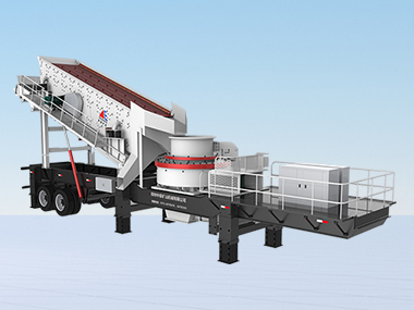 YDLS tire type vertical crushing mobile screening station